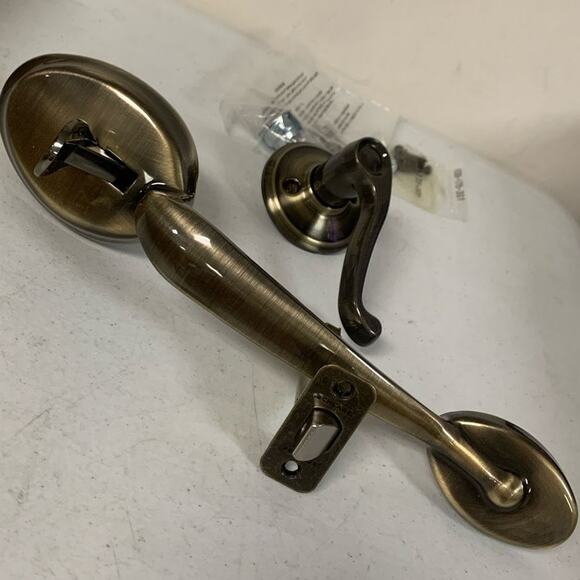 SCHLAGE Plymouth Front Entry Handle Flair Right-Handed Interior Lever - Picture 4 of 6